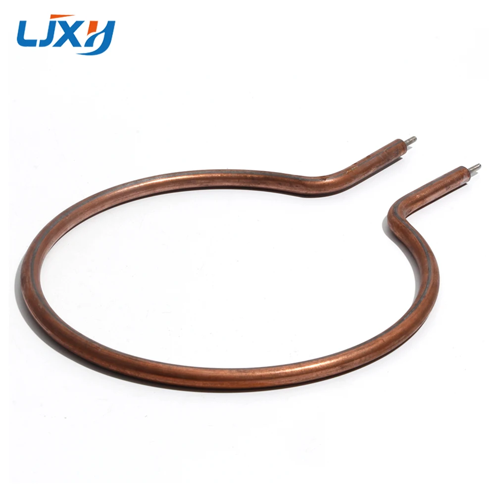 LJXH Single Circle Heating Tube Electric Wok Accessories Circular Rod Copper/Iron plated Copper Coil Pipe Electrothermal Heater