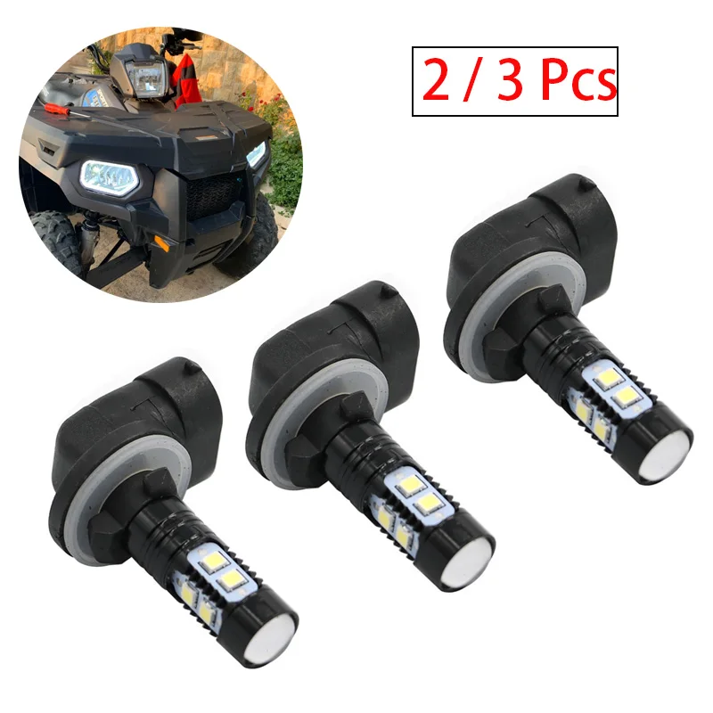 

2/3 Pcs 50w per Bulb Upper Car Headlight Bulb Rack Mounted Headlights for POLARIS ACE 150 500 570 900 HAWKEYE MAGNUM RANGER RZR