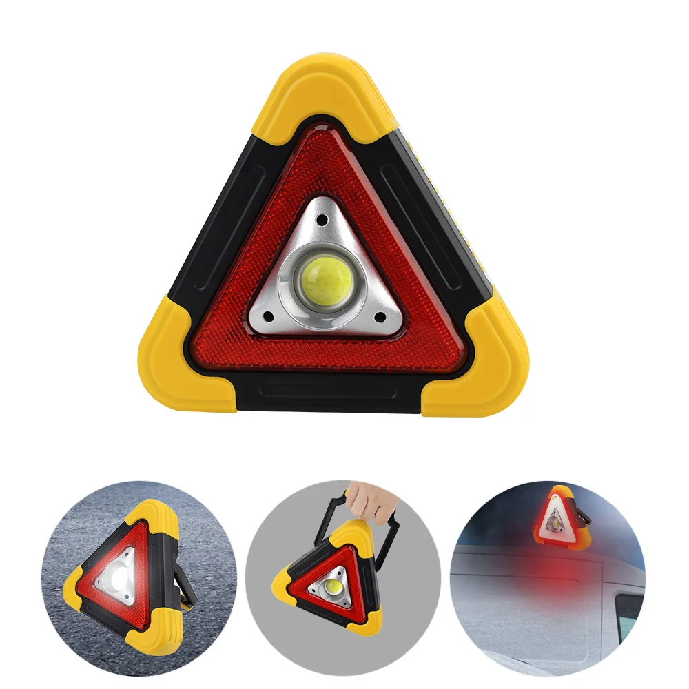 Car LED Work light Alarm lamp Emergency Breakdown Outdoor Camping Road Safety Triangle Warning Sign