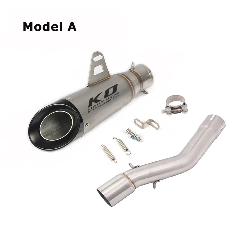 Voge 500R Exhaust Slip On  Motorcycle Exhaust Middle Link  Pipe  And Muffler Stainless Steel For Voge LX500R All Years