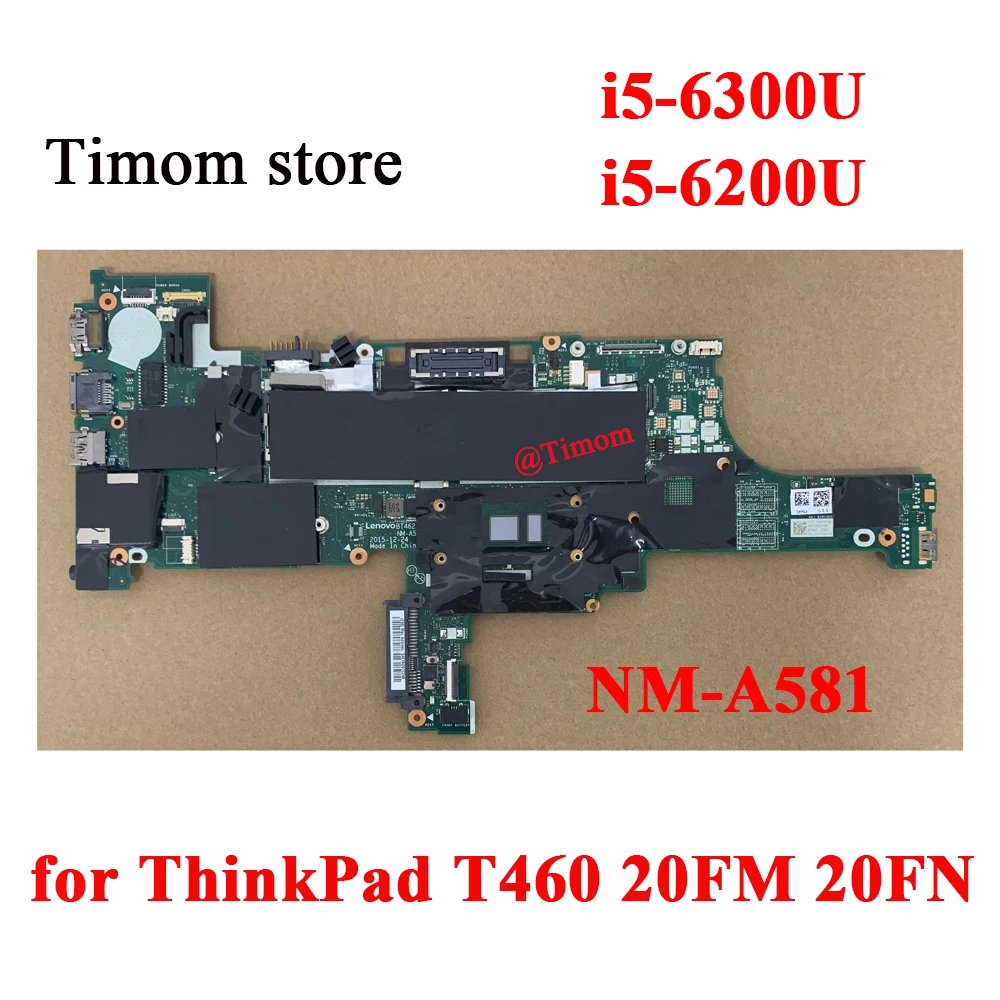 

i5-6300U i5-6200U for ThinkPad T460 20FM 20FN Integrated Motherboard FRU 01AW324 01HW828 01AW336 01AW326 01HW833 01AW342 NM-A581