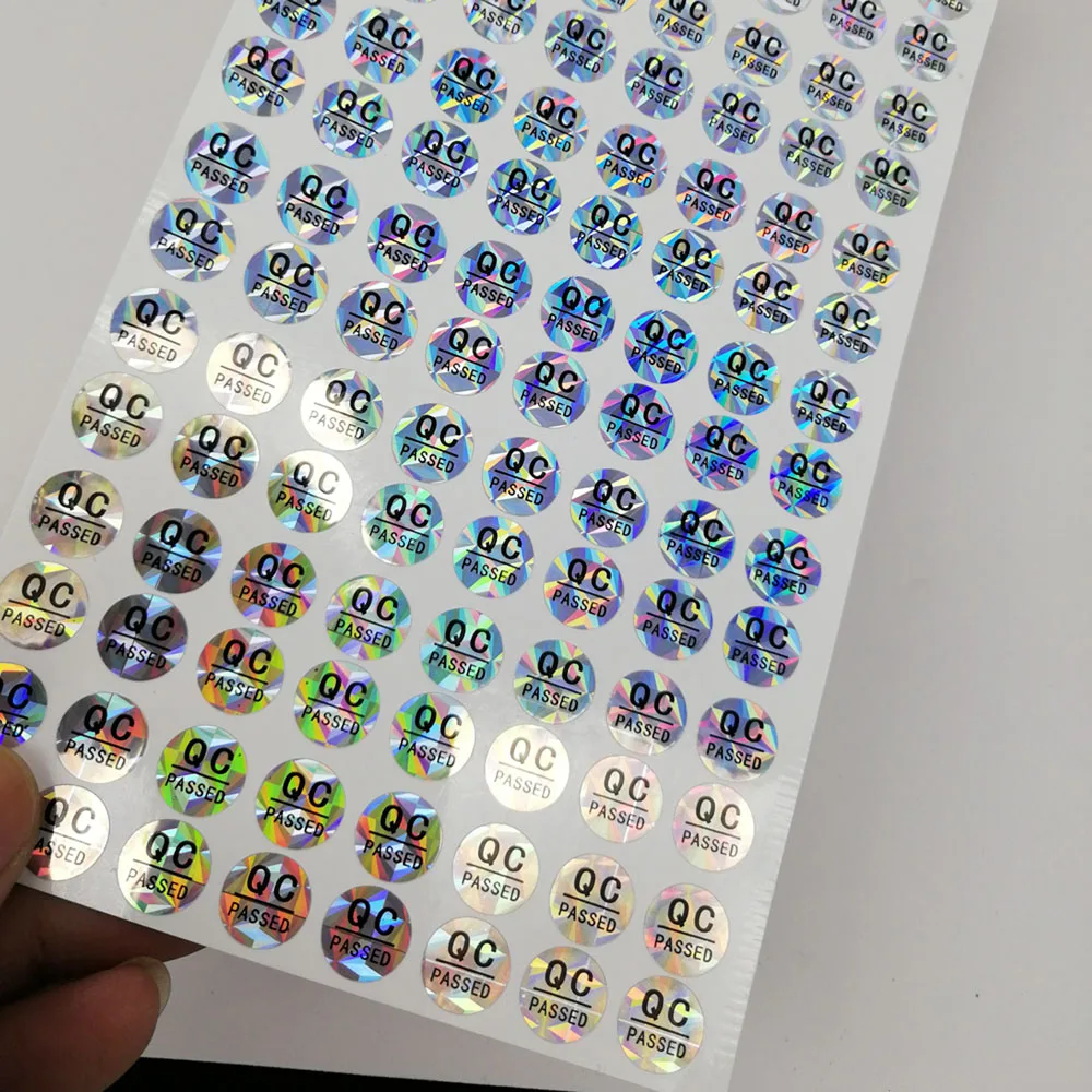 1000pcs 10mm Diameter Round QC Passed Hologram Stickers