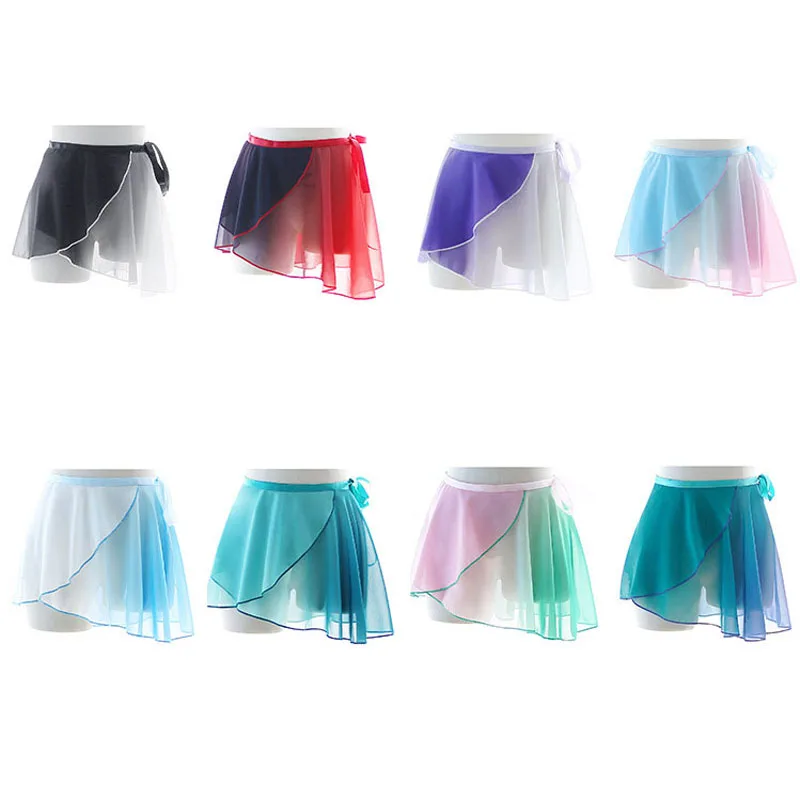 Professional Adult Ballet skirt dance dress Chiffon Ballet Skirts Women Lyrical Soft Lace Up Ballerina Dance Costumes