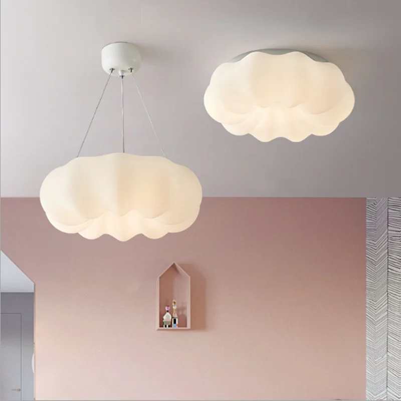 Kids ceiling lamp Cloud For Bedroom Kids room kawaii room decor childrem room lights AC110-220V White Boys girl chandelier