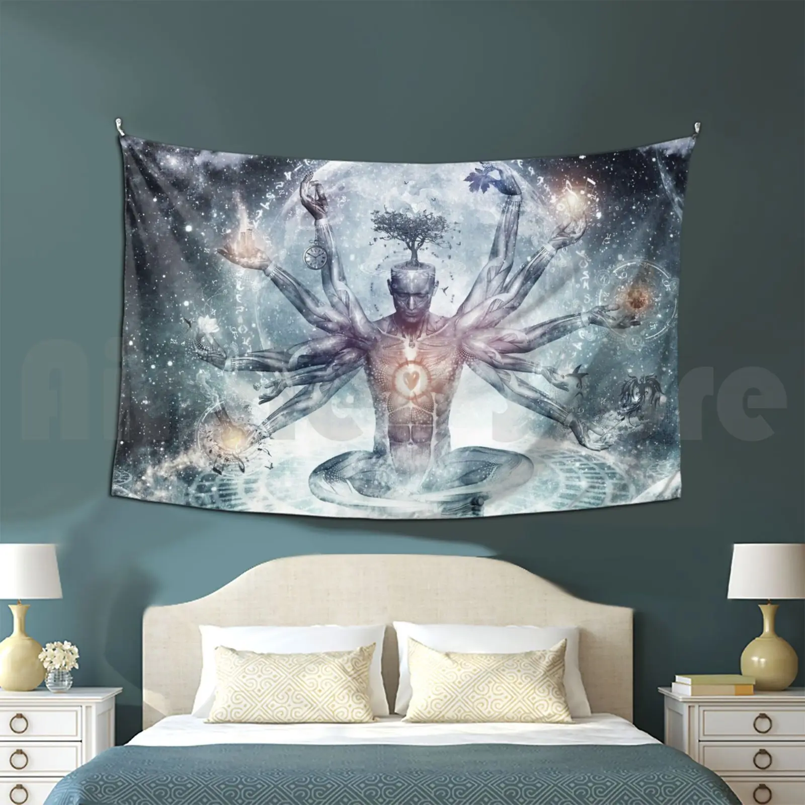 The Neverending Dreamer Tapestry Background Wall Hanging Cameron Gray Visionary Photoshop 2d 3d Poser Color Dream