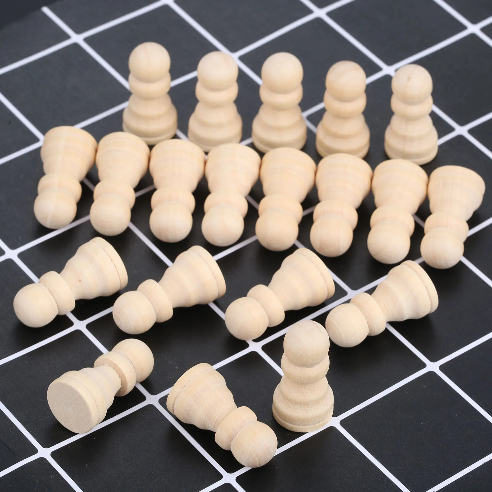 20Pcs 30*15mm Unfinished Wooden Peg Dolls Crafts Kid\'s Party Favor Wedding Home Decorations Wood Craft Set Wood Ornaments