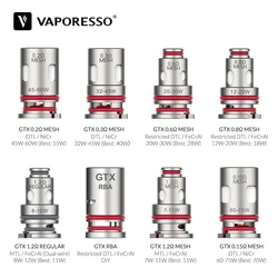 Vaporesso GTX cewka GTi cewka z siatką rdzeń atomizera dla PM80 LUXE80 PM30 PX80 PM40 GTX GO/jeden cel 80/100/200 GEN 200/80S e-cig