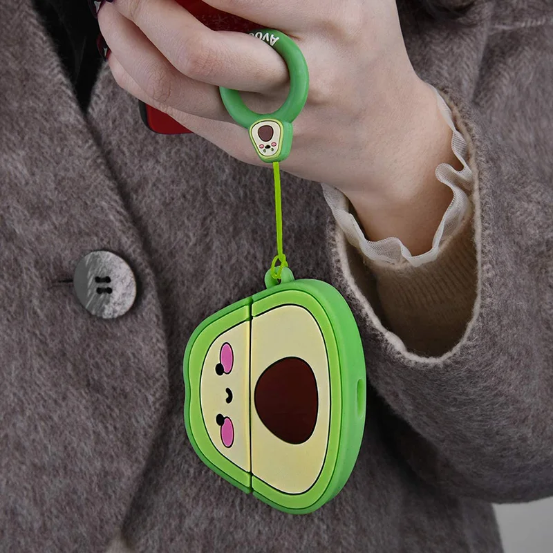 3D Cute Cartoon Avocado Silicone Case For Airpods Pro 2022 Wireless Bluetooth Earphone Charging Box Cover For Airpods 1 2 3 2021