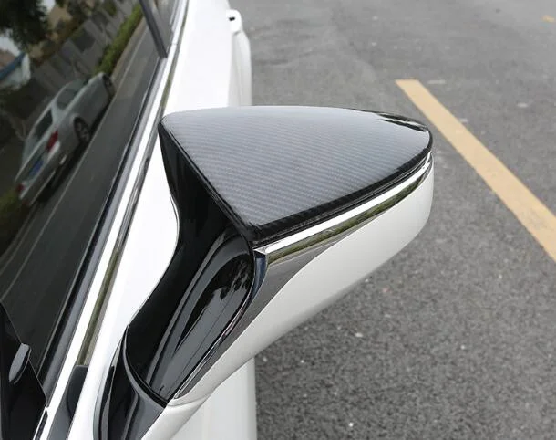 Higher star ABS with chrome 2pcs car side Door Mirror protection Cover rearview decorative cover for Lexus ES200,260,300H 2018