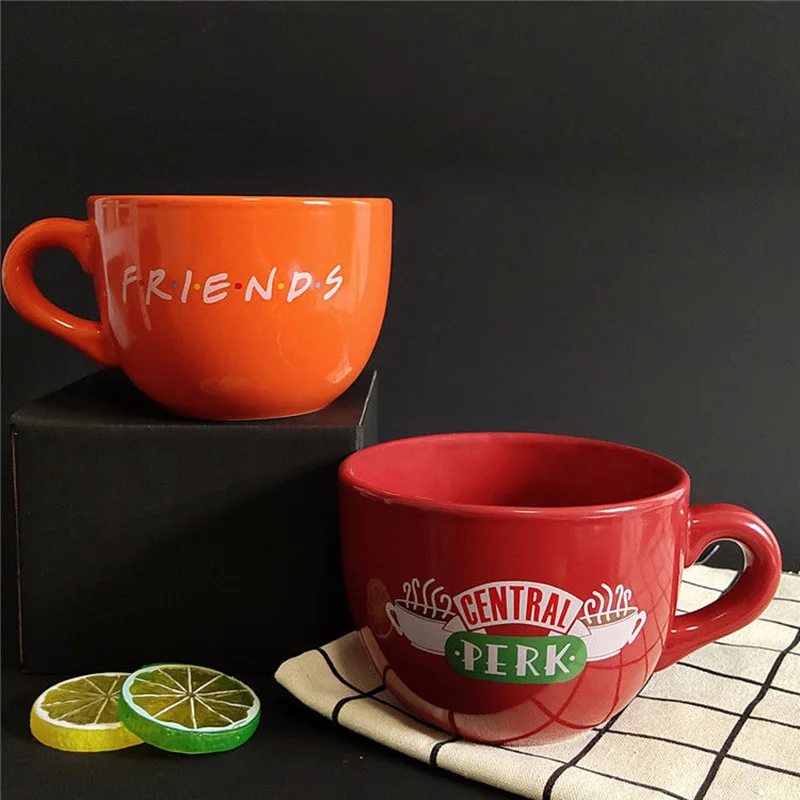 New Friends Tv Show Central Perk Big Mug 600ml Coffee Tea Ceramic Cup Friends Central Perk Cappuccino Mug Best Gifts For Friends