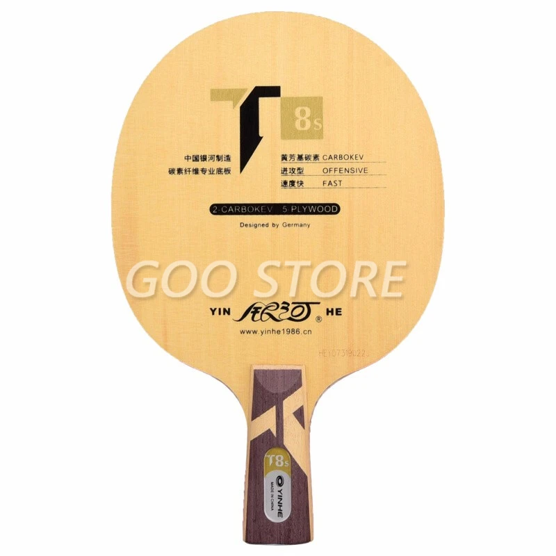 ของแท้ Yinhe Galaxy T-8S T8S ตารางเทนนิสใบมีด (T8s,5ไม้ + 2 Carbokev) ping Pong Racket ฐาน Raquete Ping Pong