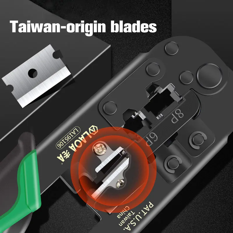 LAOA 4P/6P/8p Multifunction Ratchet Network Pliers Crimping Crimper Crimp Tool Made in Taiwan,China