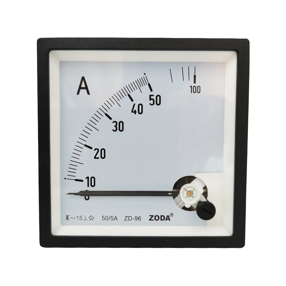 1PC ZD-96-A 50/5A 200/5A 400/5A 600/5A AC Analogico Tester di Pannello AMP corrente Amperometro Gauge Uso Con Trasformatore 96*96 MILLIMETRI Amperimetro