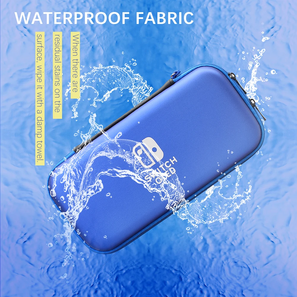 Ns Oled Tay Cầm Cứng Pu Bảo Vệ Mang Theo Túi Phụ Kiện Túi Bảo Quản Ốp Lưng Có Dây Cầm Tay Cho Máy Nintendo Switch Oled bao Da