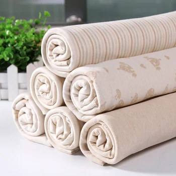 100% cotton knitted baby fabric natural comfortable soft breathable healthy skin-friendly clothing underwear fabrics per meter