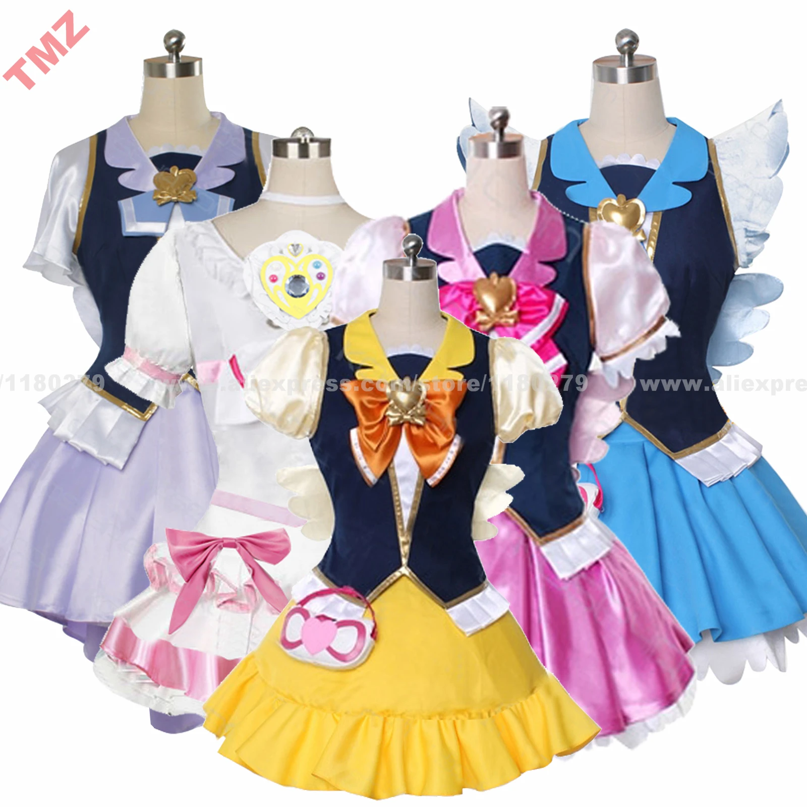 

HappinessCharge PreCure! Pretty Cure! Honey Fortune Group of Characters Anime Cosplay Costume,Customized Accepted