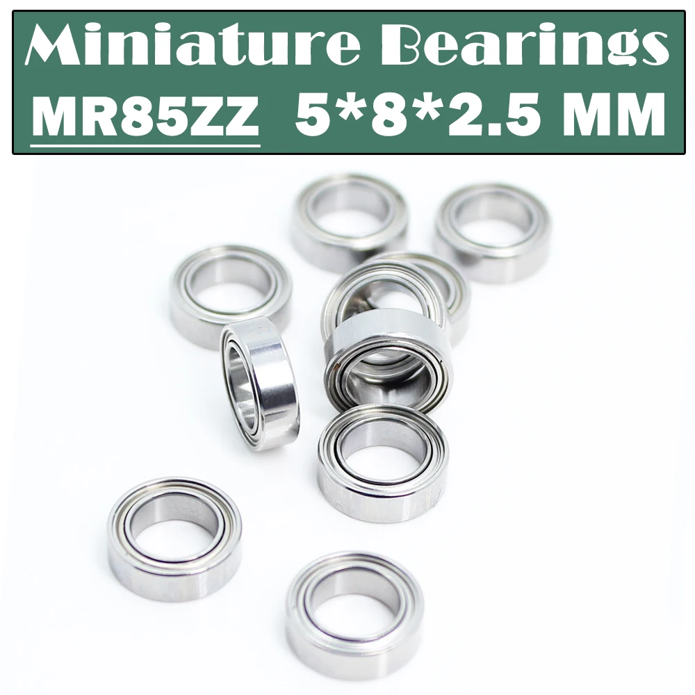 MR85ZZ Bearing ( 10 PCS ) 5*8*2.5 mm Miniature MR85 ZZ Ball Bearings L-850ZZ MR85Z Rulman