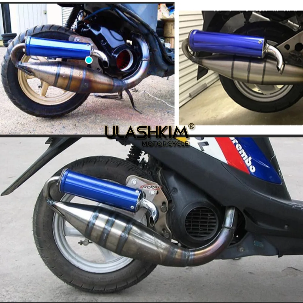 Scooter Moped Minarelli 2 Stroke 1pe40qmb Jog Jog50 3kj 3ry 4jp 4lv Performance Exhaust Muffler / Racing Exhaust Pipe