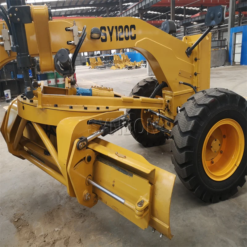 Высокоэффективный мини-автогрейдер SY120C, новое строительное оборудование
