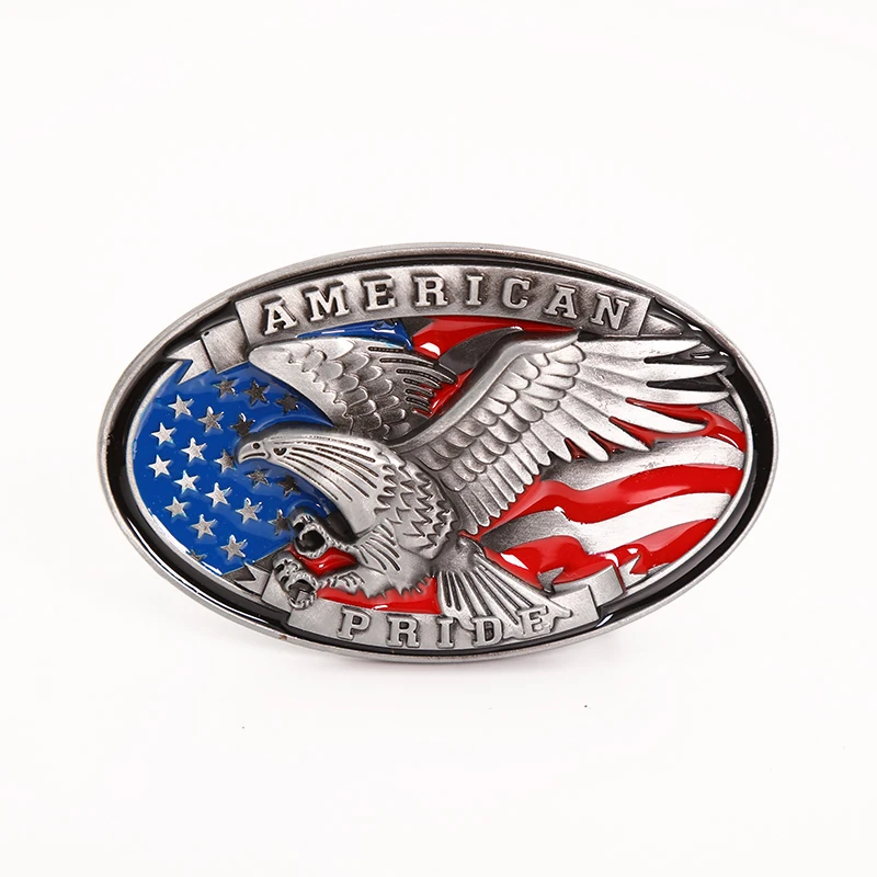 Western denim belt buckle American flag eagle personality belt link buckle both men and women belt buckle