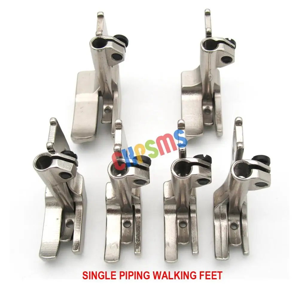 #KP-PWF6 6SET #S32 SMOOTH BOTTOM PIPING WALKING FEET FIT FOR CONSEW 206RB 225 226R 244 255 277