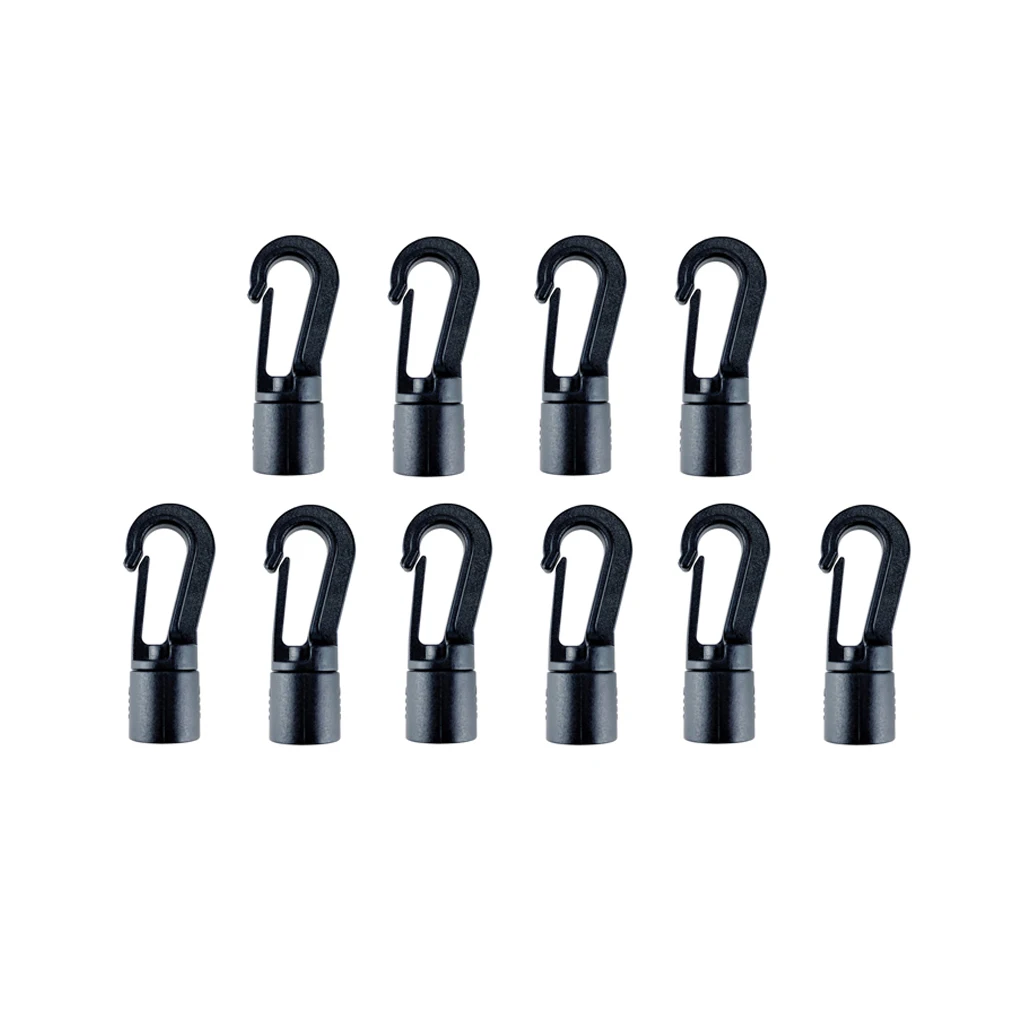 1/2/10 Pcs Kayak Buckle Hooks Elastic Bungee Shock Tie Cord Hook Quick Connect Rope Terminal Hanging Ends Lock Clip Clothesline