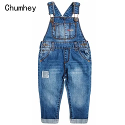 1-6T Baby Boys Overalls Soft Cotton Denim Jeans Toddler Bib Suspender Pocket Jumpsuit Boy Trousers Kids Clothing Bebe Clothes