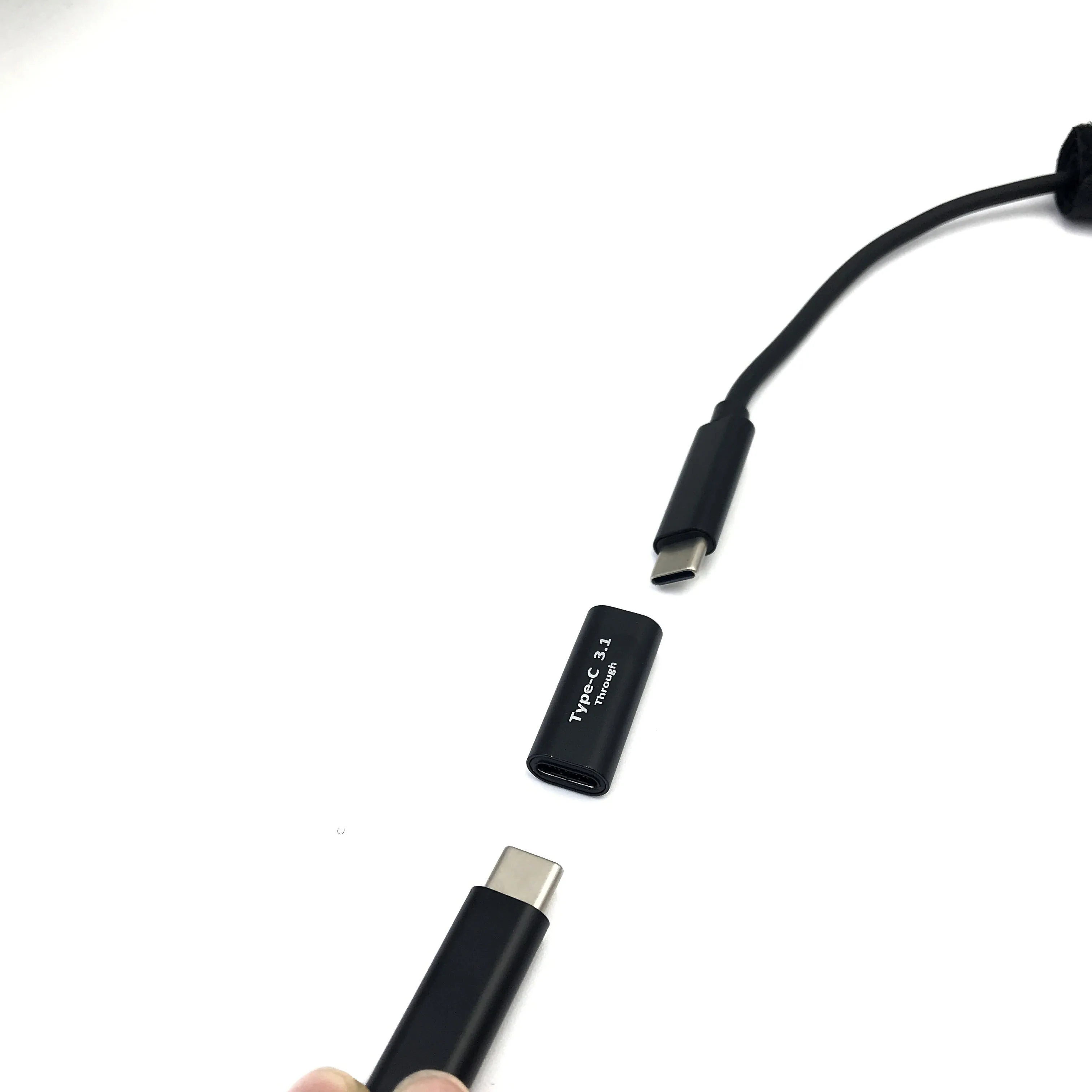 USB Type C Adapter Female to Female Converter Portable USB-C Charge Data Sync Adapter Type-C Extension Cable for Phone Tablet