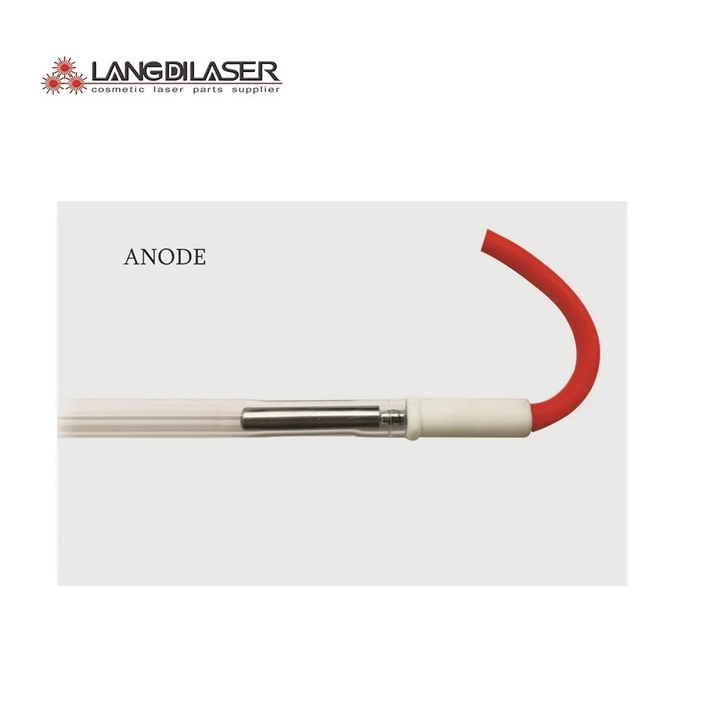 xenon flash pump lamp , size : 7*90*155*195F - (PEI+ wire) , for nd:yag laser , xenon flash lamp for alexandrite laser
