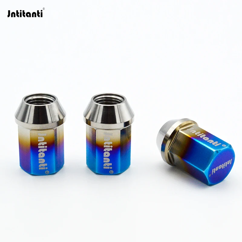 Jntitanti  Gr5 titanium wheel lug nut M12x1.25/1.5x35mm close end