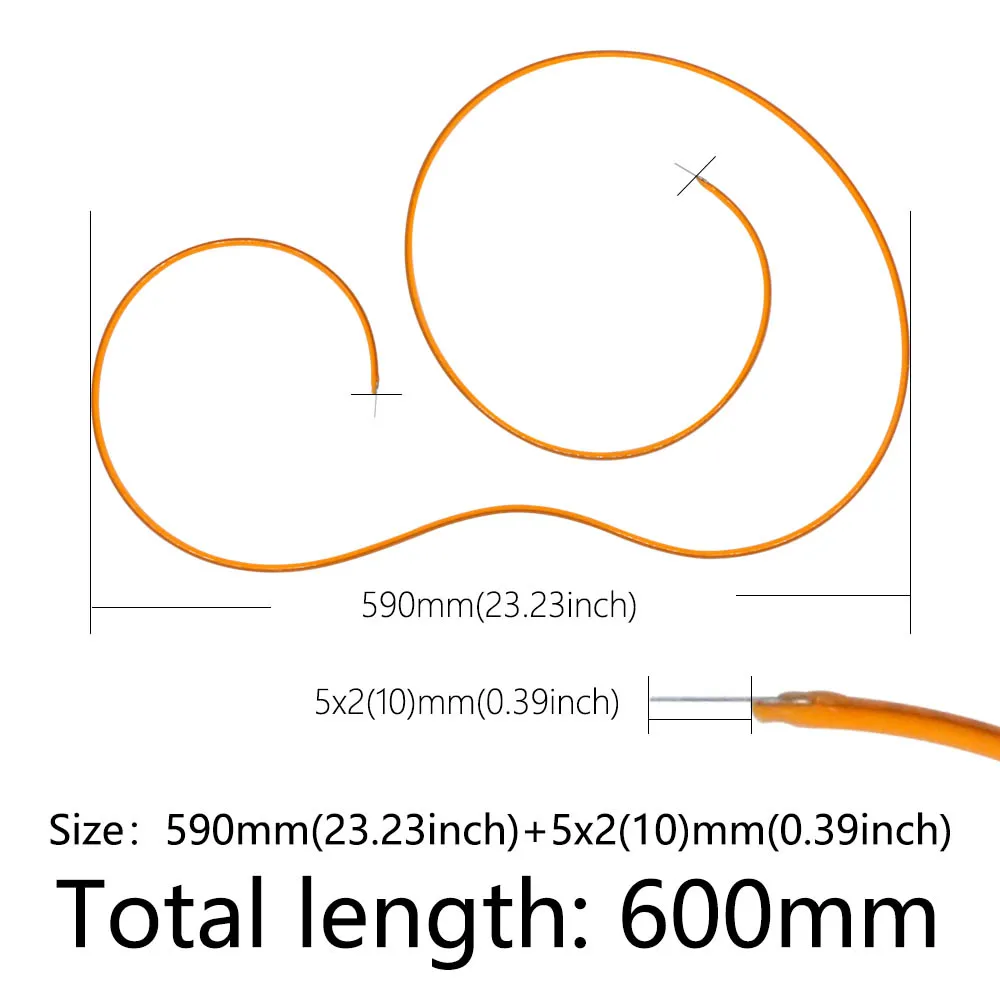 Imagem -03 - Edison Lâmpada de Filamento Peças Led Chip Luz Incandescente Acessórios Diodos Filamento Flexível Diy Dc12v 600 mm 2200k 10 Peças