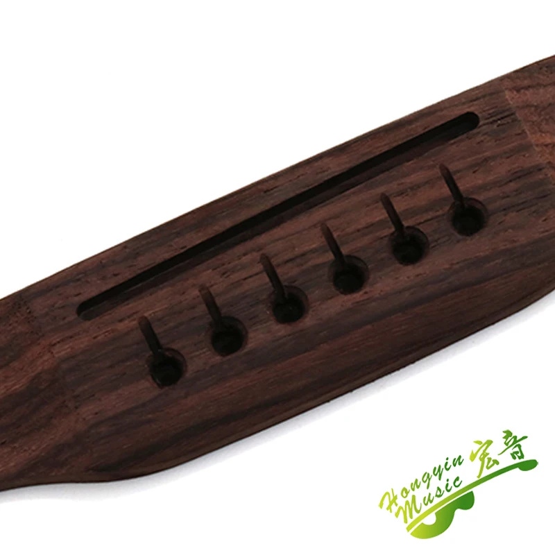 MT Style Guitar Parts Saddle Thru Guitar Bridge For Acoustic Guitar Replacement Parts Guitar Accessories Indian Rosewood