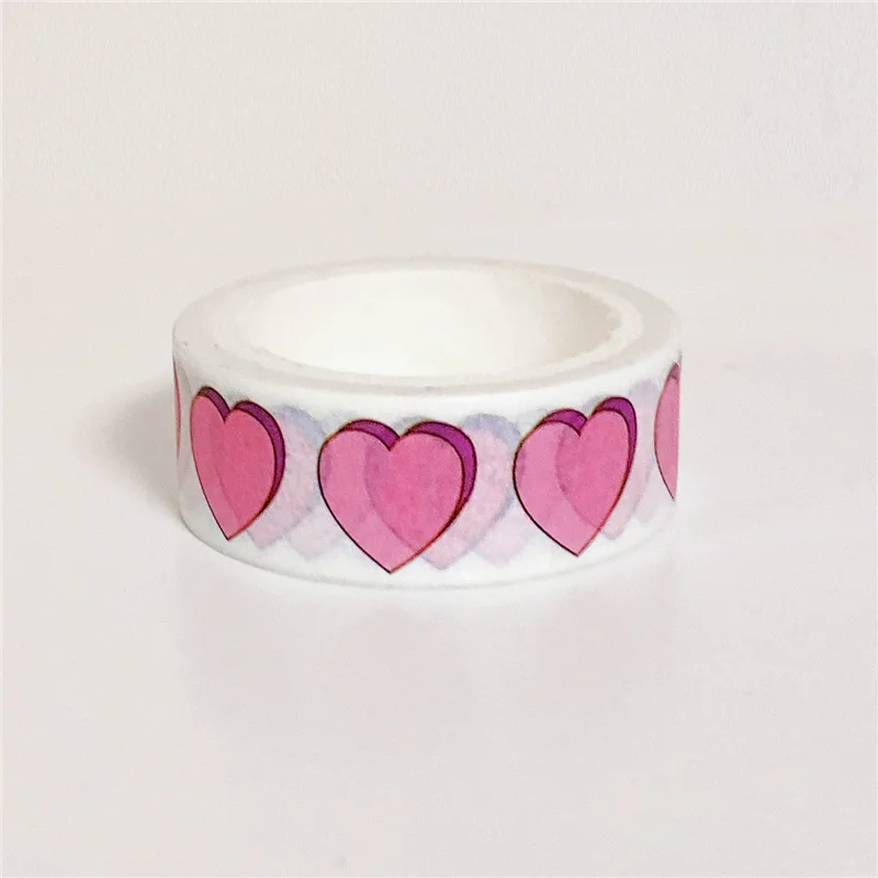 INS Hot Sale Love Cake Pattern Washi Tape Hand Account Sticker Sealing Sticker Decoration Paper Masking Tape Stationery