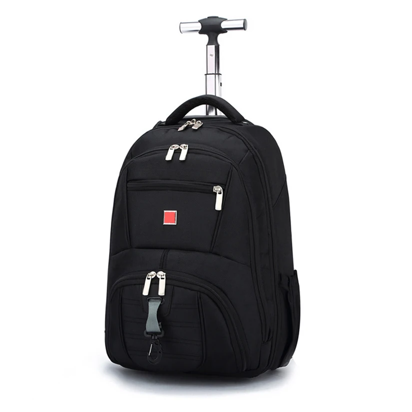 Swiss Brand Shoulders Travel Bag 18 inch Student Rolling Luggage Backpack Business Trolley Large Capacity Cabin Suitcases Wheel