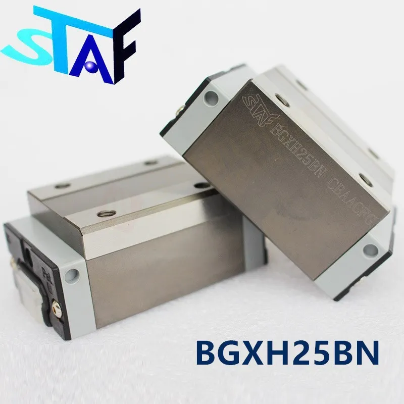 6pcs original Taiwan STAF linear guide block BGXH25BN CNC router linear rail slider carriage H25BN