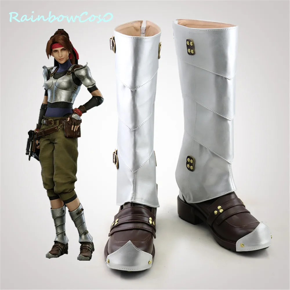 Final Fantasy FF7 VII Jessie Jaye Cosplay Shoes Boots Game Anime Halloween RainbowCos0 W1034