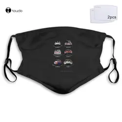 Fashion Men M3 motorcycle Evolution E30 E36 E46 E90 Face Mask Filter Pocket Cloth Reusable Washable