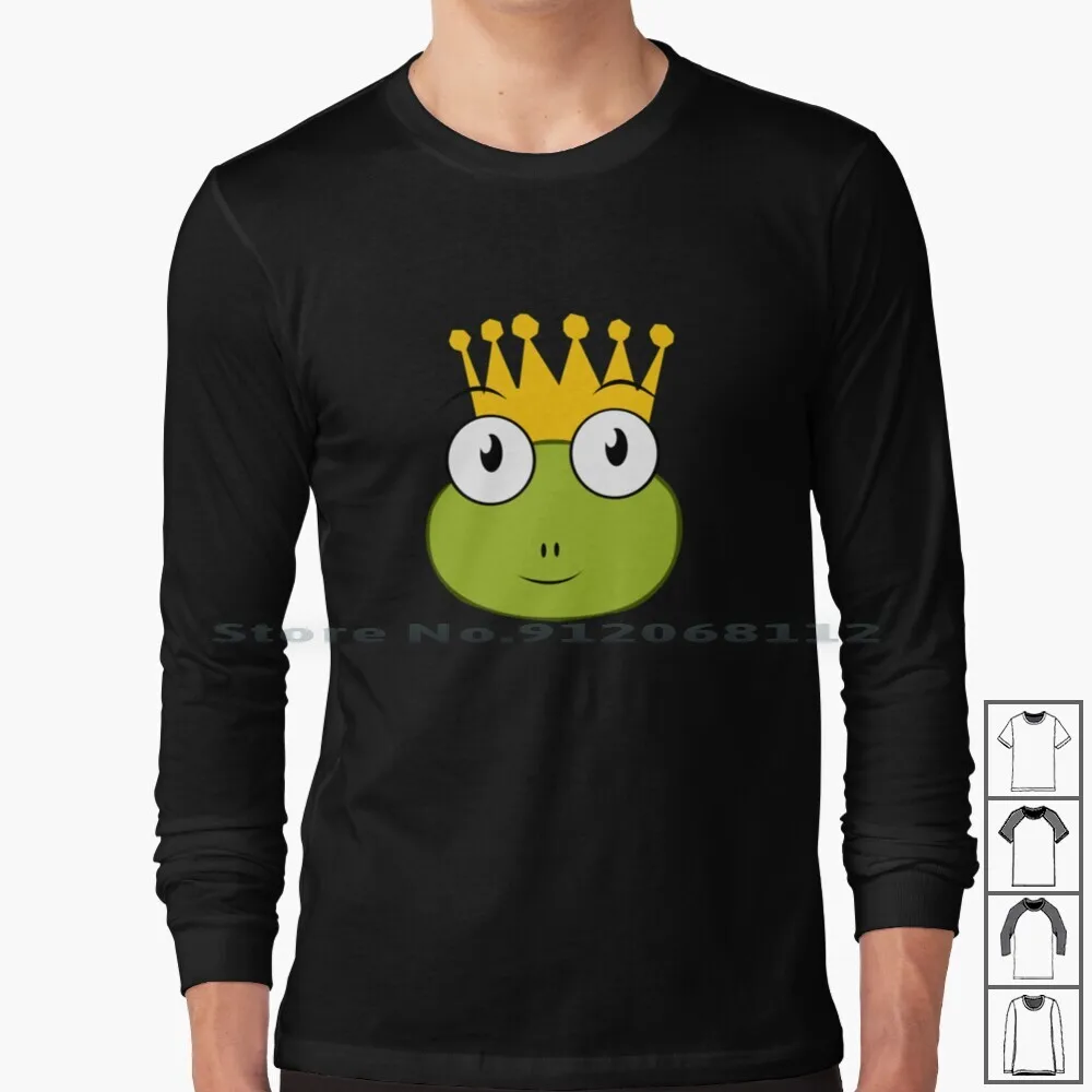 The Frog Prince Long Sleeve T Shirt The Frog Prince The Frog And Princess Frog Prince Frog King Froggy Froggy Prince Green Frog