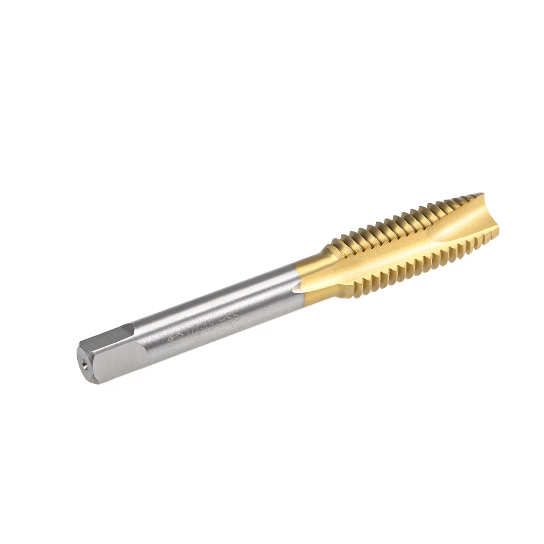 uxcell Machine Tap 1/2-13 UNC Thread Pitch 3 Flutes Titanium Plating HSS 2pcs