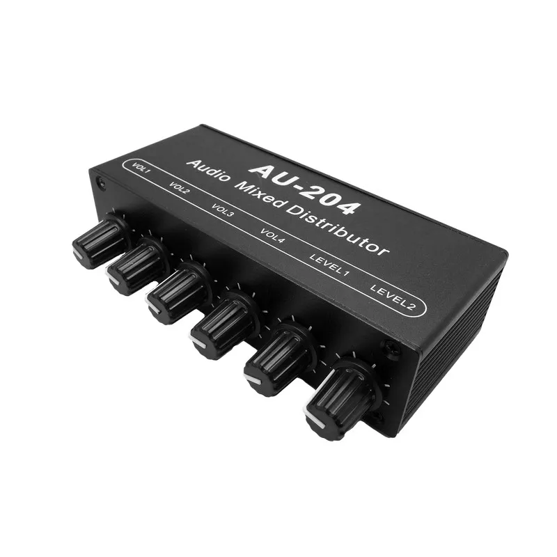 Headphone Amplifier Power Amplifier Splitter, One-point Four-way Multiple Output, Two-in and Four-out Headphone Amplifier