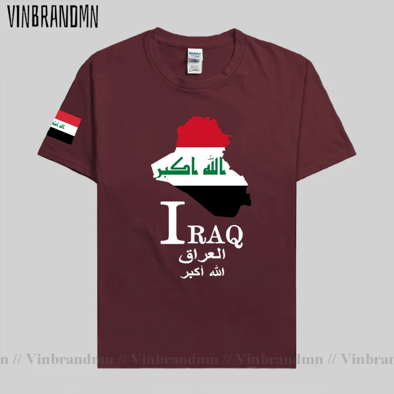 Republic of Iraq Iraqi IRQ Baghdad mens t shirt new Tops t-shirt Short sleeve clothes sweatshirt national team summer Fashion 50