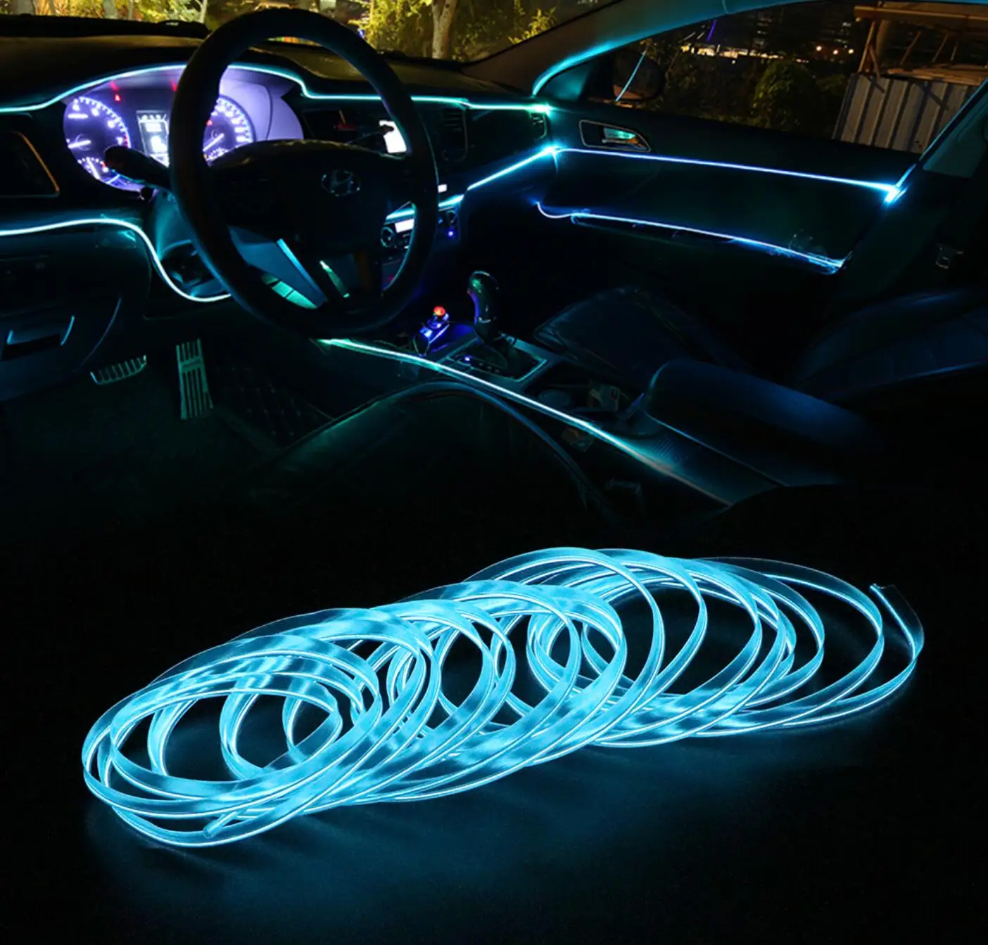 5M Car Interior Lighting LED Strip Decoration For Peugeot 206 207 208 301 307 308 407 408 508 607 2008 3008 4008 5008 RCZ