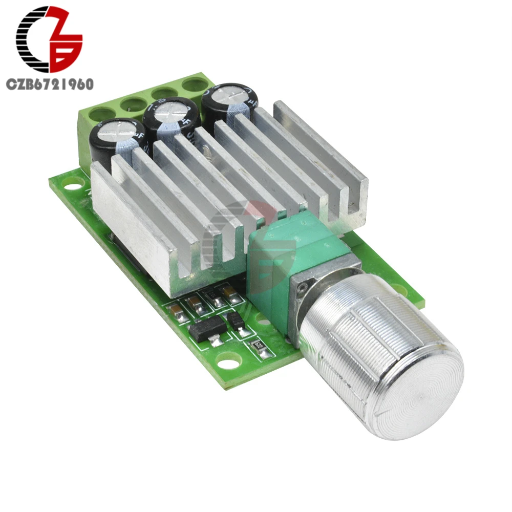 10A 12V-30V Voltage Regulator PWM DC Motor Speed Controller 12V 24V Adjustable Speed Regulator Dimmer Control Switch for Fan