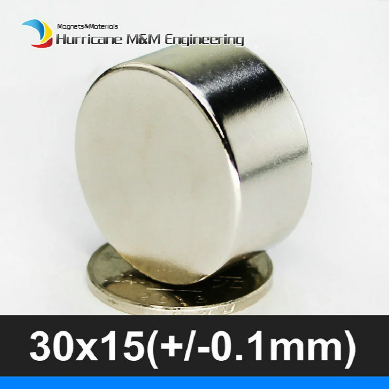 

N52 Stron Magnet Disc Dia. 30x15 mm Powerful NdFeB Magnet Neodymium Round Magnets Cylinder Sensor Rare Earth Magnets 1 piece