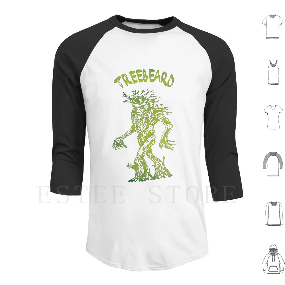 I Am Treebeard Ents Attack Isengard Green Forest Version Hoodies Long Sleeve Gondor Middle Earth Tolkien
