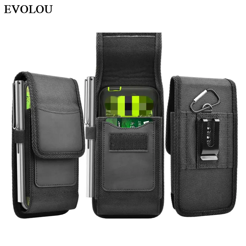 Waist Bag Oxford Cloth Phone Cover For Samsung S20 FE M51 M31S M21S S10 S21 Note 20 A51 A71 A31 Leather Case Belt Clip Holster