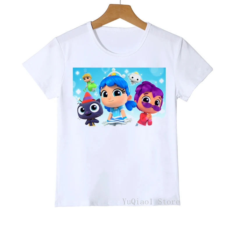 T-Shirt dziecięcy dla dzieci prawdziwy i tęczowy królestwo T-Shirt z kreskówek T-Shirt dla dziewczynki z krótkim rękawem Top Baby Toddler biały