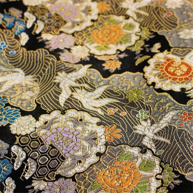 Tela Jacquard de brocado para niños, tejido Cheongsam de diseño japonés, 100% poliéster, venta al por mayor