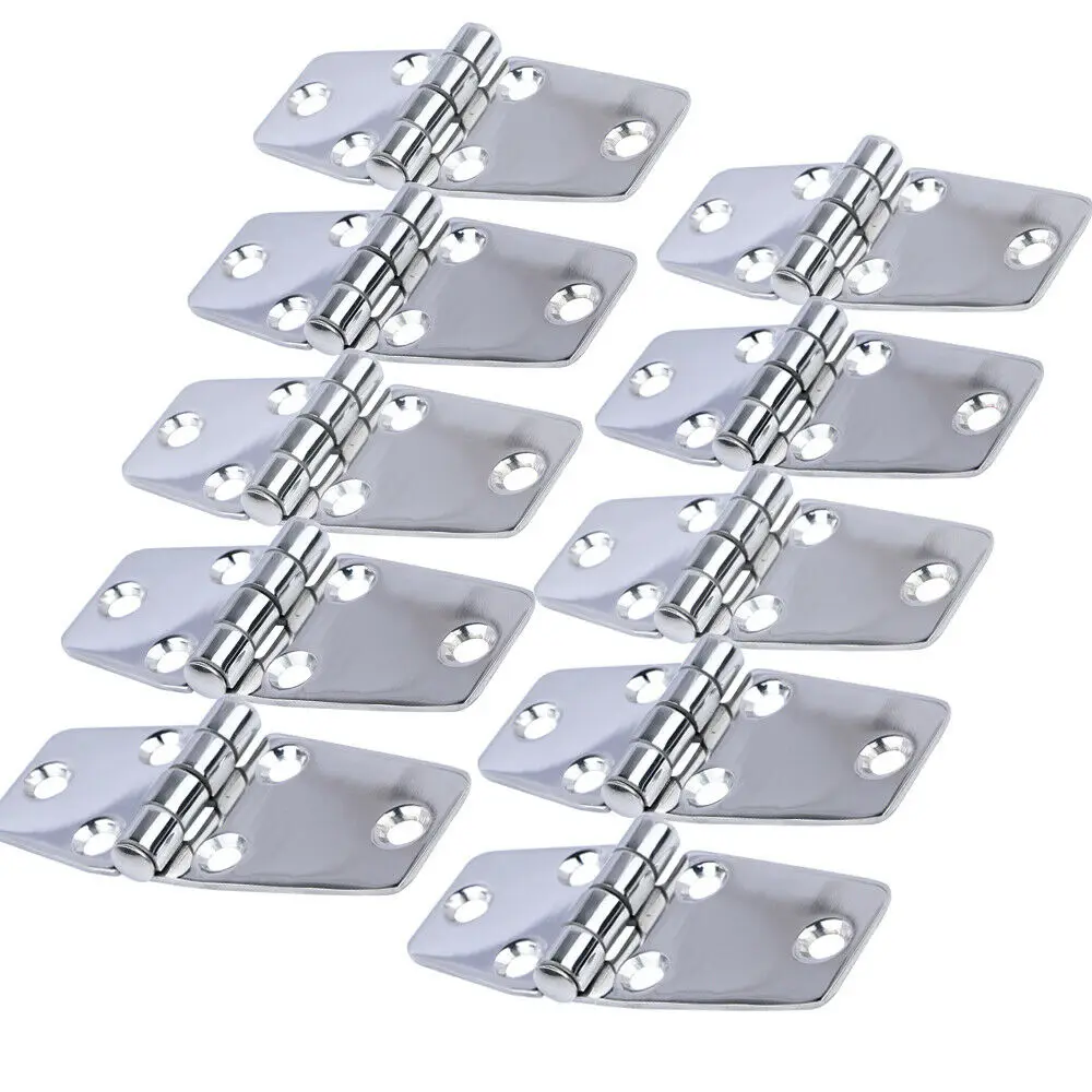 

10X Stainless Steel Cabinet Door Hinges Marine Boat Hinges 85mm*40mm Marine hardware