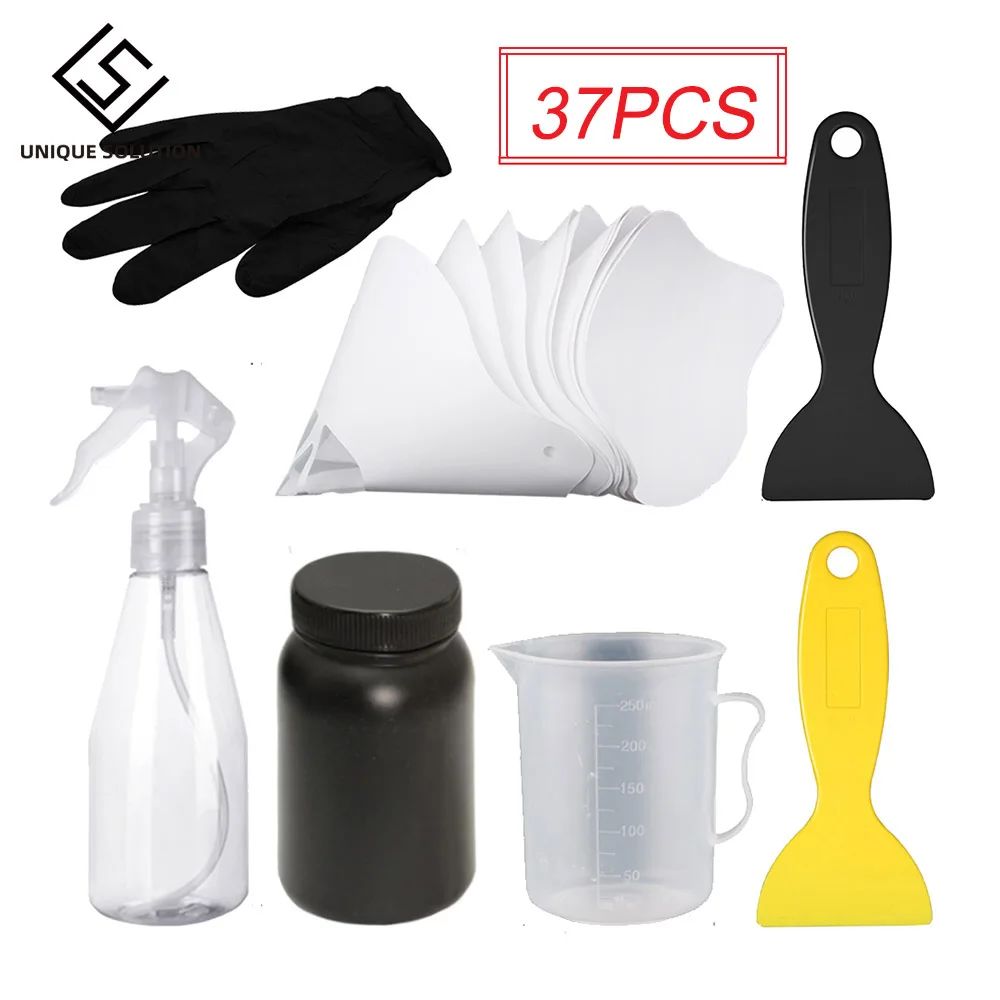 3D Printer DLP SLA Dedicated Accessories Resin Cleaning Tool :Gloves，Resin Spatula，Paper Resin Filter，Spray Bottle，Resin Bottle